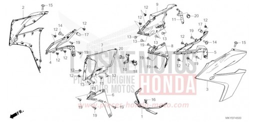 MITTLERER WINDLAUF CBR650RAR de 2024